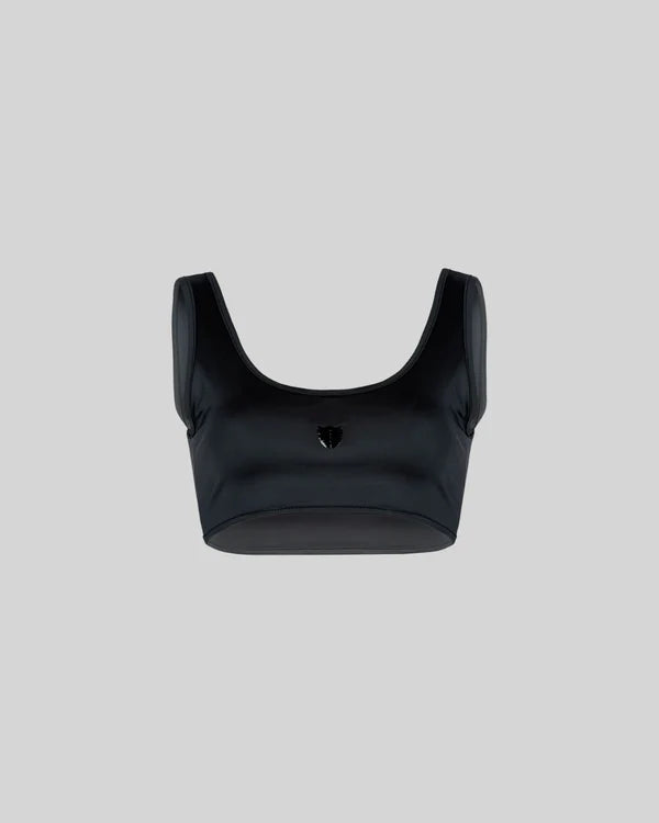 CROP TOP DOM APPAREL BLACK