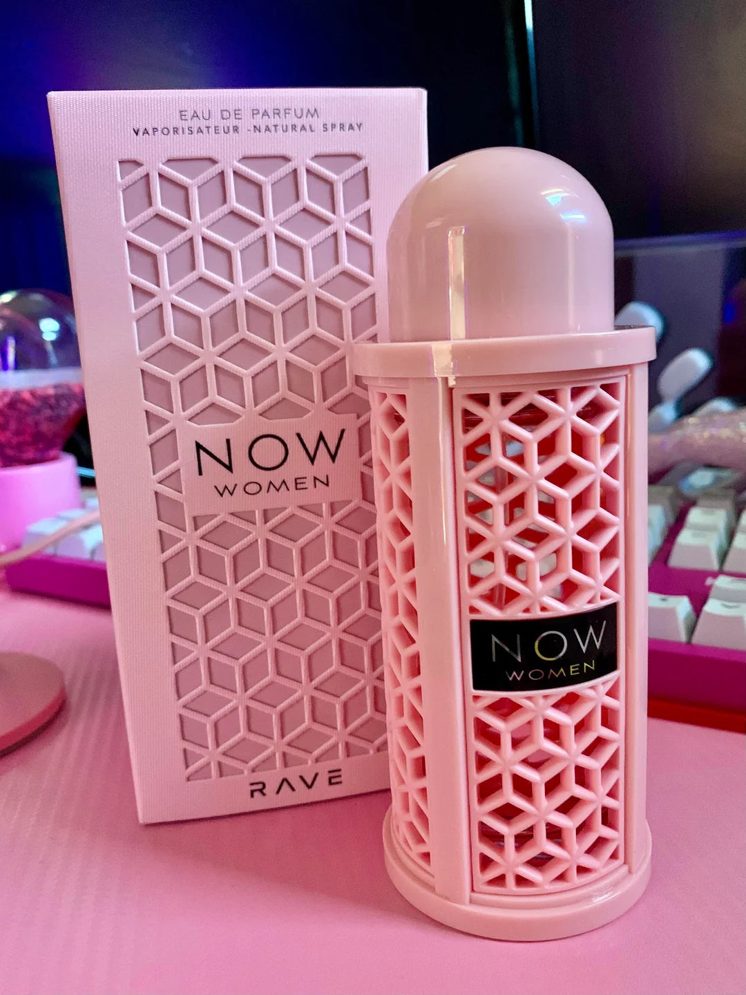 RAVE NOW pink woman