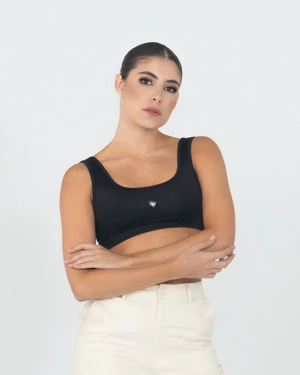 CROP TOP DOM APPAREL BLACK